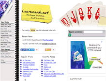 Tablet Screenshot of learncards.net